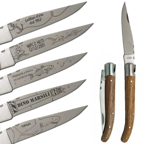 Coltello Laguiole personalizzato mare