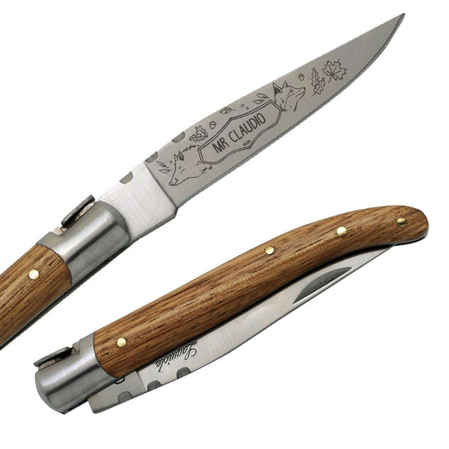 Coltello tascabile Laguiole personalizzato cinghiale