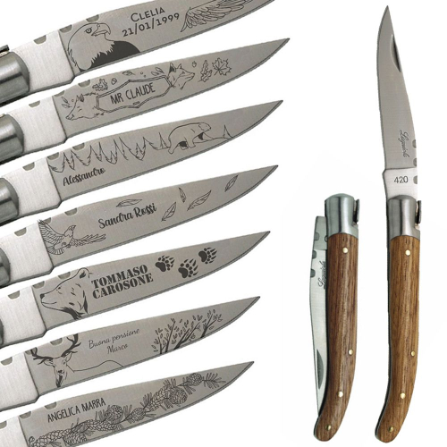 Coltello tascabile Laguiole personalizzato Natura Selvaggia