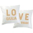 Coppia di cuscini LOVE personalizzati