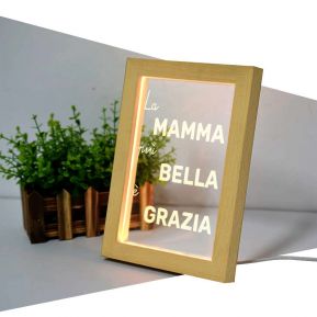 Cornice luminosa personalizzata Festa della Mamma