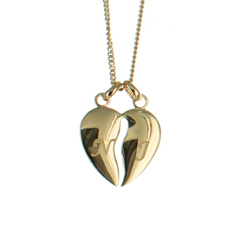 Collana cuore in due
