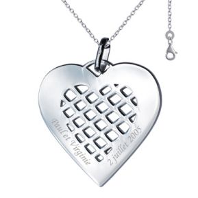 Ciondolo cuore griglia Ciondolo cuore griglia