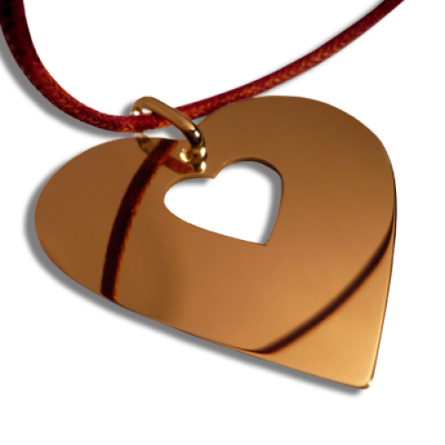 Cuore placcato oro