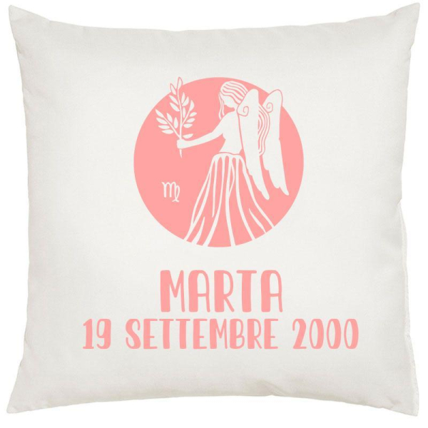 Cuscino personalizzato segno zodiacale