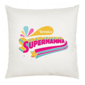 Cuscino Supermamma personalizzato con nome