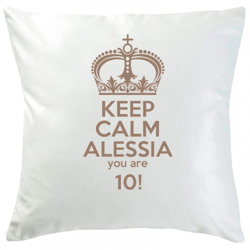 Cuscino Keep Calm con nome