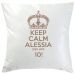 Cuscino Keep Calm con nome