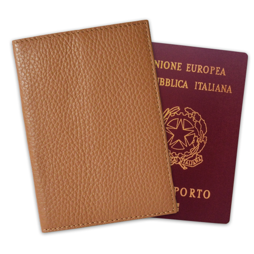 Custodia passaporto personalizzata gold