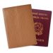 Custodia portapassaporto personalizzata gold