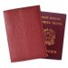 Custodia portapassaporto personalizzata rossa