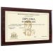 Diploma personalizzato con supporto in legno
