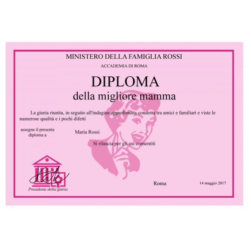 Diploma mamma