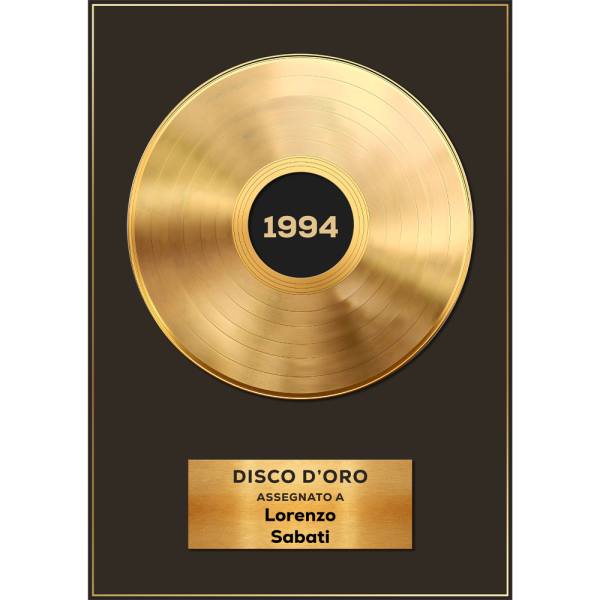 Disco oro personalizzato con nome