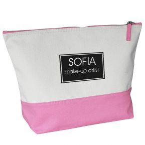 Grande trousse da bagno 2 colori personalizzabile