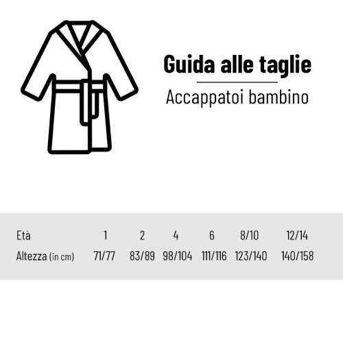 Guida alle taglie bambino