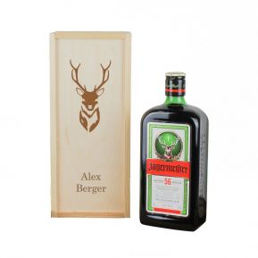 Jägermeister con scatola personalizzabile