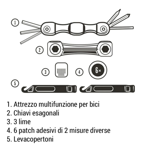 Kit per riparare la bici Gentlemen's Hardware legenda