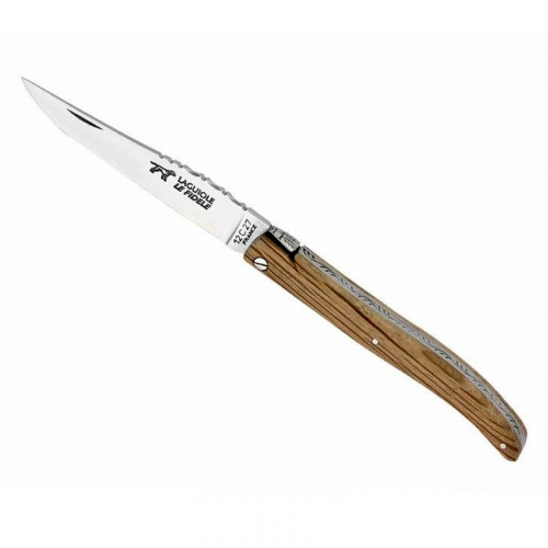 Coltello affilato personalizzabile manico rovere