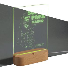 Lampada in plexiglas personalizzata Festa del papà