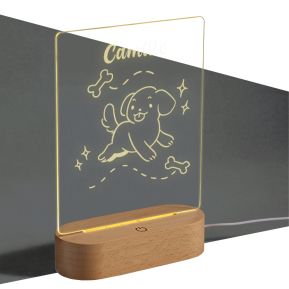 Luce notturna in plexiglas personalizzata Animali