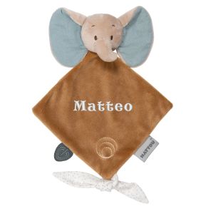 Mini doudou personalizzato Axel l'Elefante