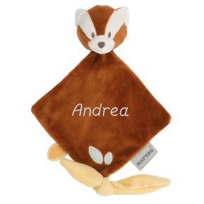 Mini doudou personalizzato Boris il Panda rosso Mini doudou personalizzato Boris il Panda rosso