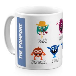 Tazza personalizzata My Monster Family