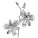 Orchidea argento personalizzata