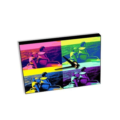 Horloge de table avec photo pop art