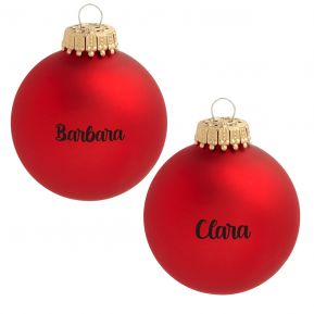 Palla di Natale con scritta personalizzata grigia e confezione regalo -  Mobilia Store Home & Favours