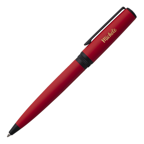 Penna a sfera rossa Hugo Boss personalizzata