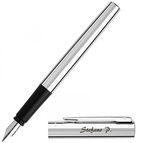 Penna stilografica Waterman cromata personalizzata