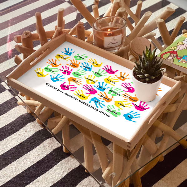 Piatto personalizzato Mani di bambini