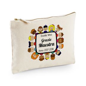 Regalo pochette per ringraziare le maestre design