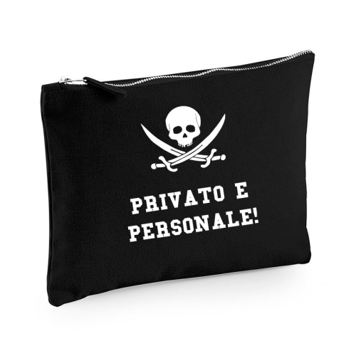 Pochette nera portadocumenti personalizzabile