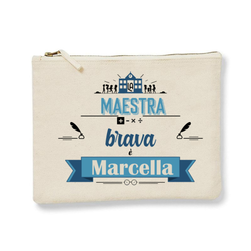 Pochette personalizzata la maestra più