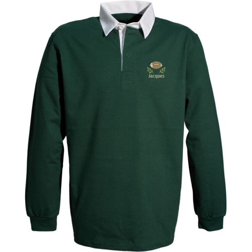 Polo rugby personalizzata verde