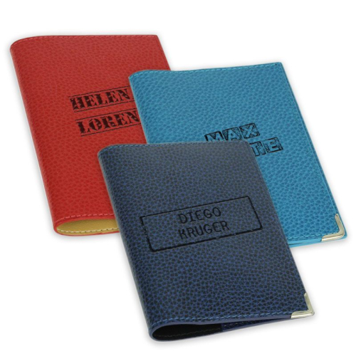Custodia passaporto timbro