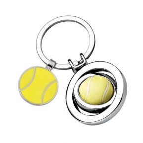 Portachiavi pallina da tennis inciso