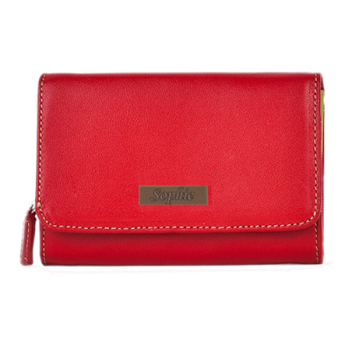 Portafogli donna pelle rosso