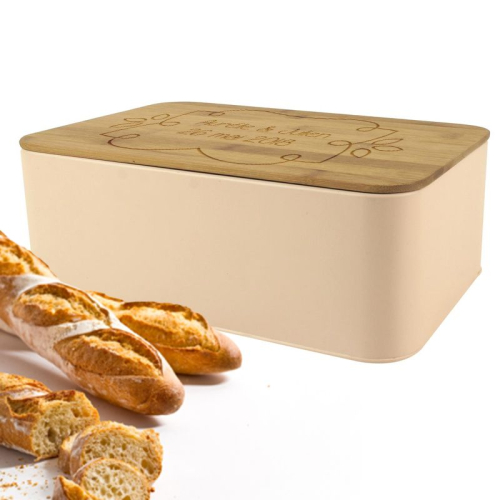 Portapane personalizzato beige