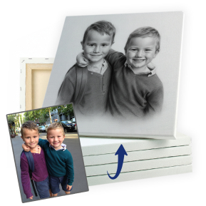 Ritratto tipo a carboncino a partire da una foto