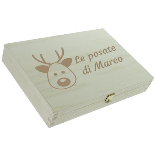 Cofanetto posate personalizzate di Natale