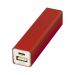 Power bank con incisione rosso