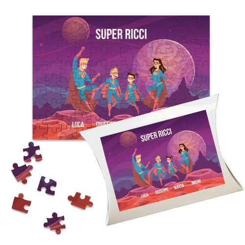 Puzzle personalizzato supereroi