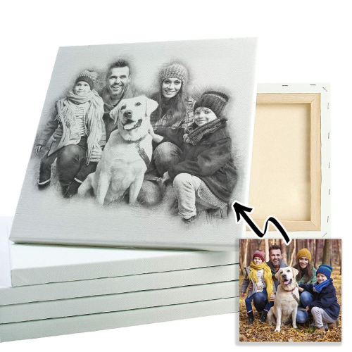 Ritratto di famiglia a matita
