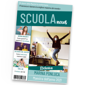 Finta prima pagina rivista scuola regalo insegnanti