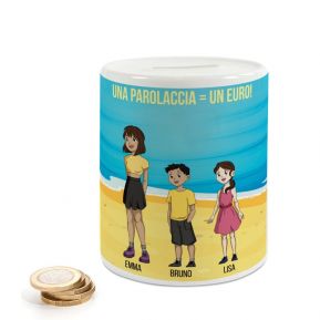 Salvadanaio personalizzato Manga Family