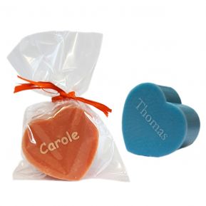 Saponetta cuore personalizzata Saponetta cuore personalizzata